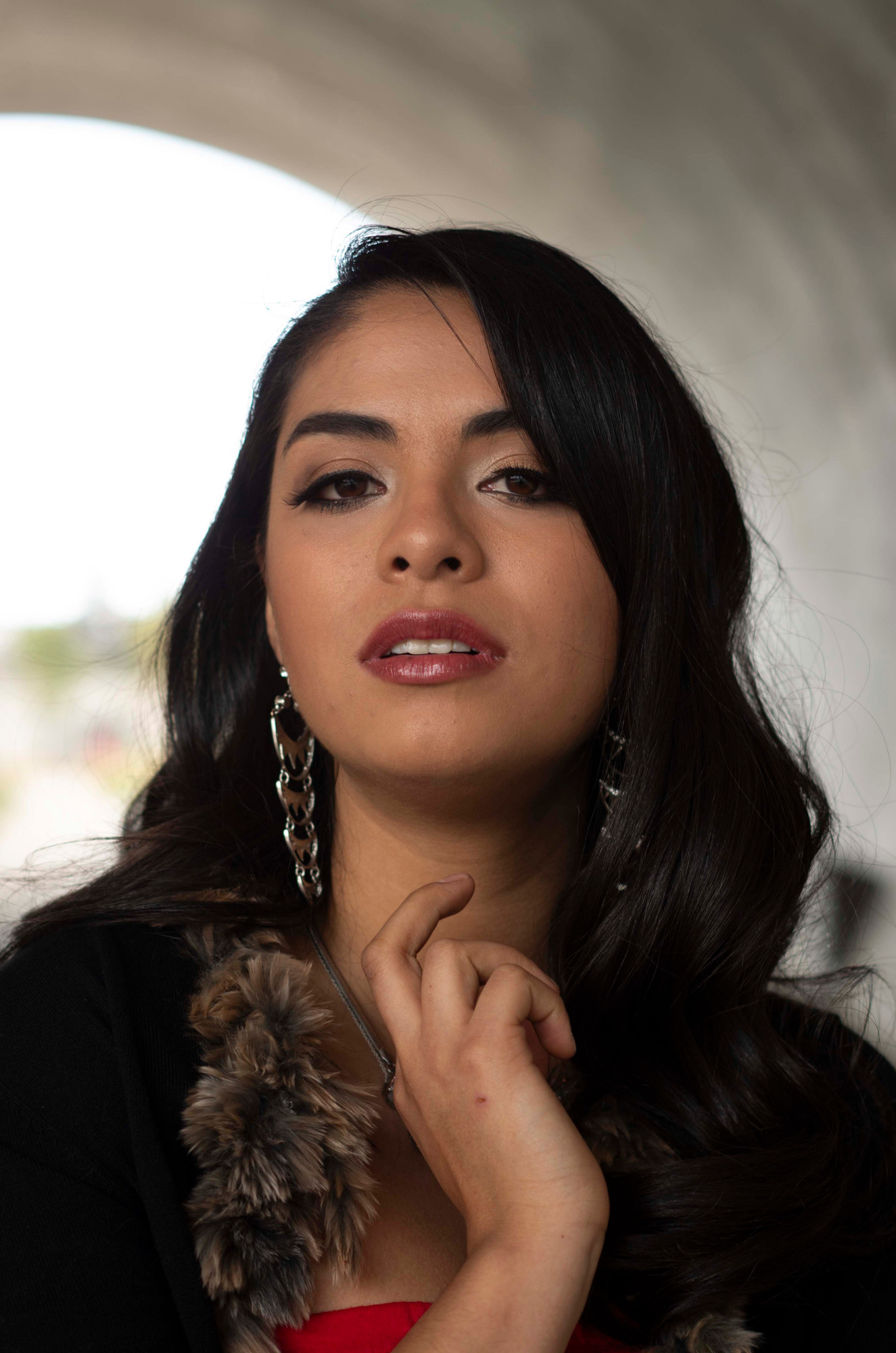 The same beauty frame before retouching